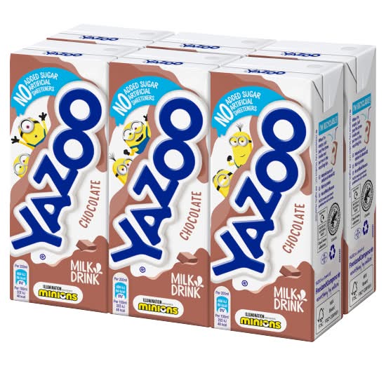 Yazoo Chocolate, Lactose Reduced Milk Drink (6 x 200ml)
