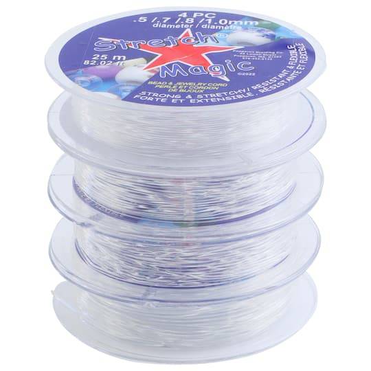 Stretch Magic Clear Bead & Jewelry Cord Set (4 ct)