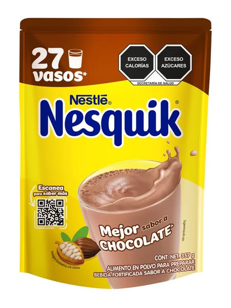 Nesquik · Alimento en polvo con cocoa, chocolate (357 g)