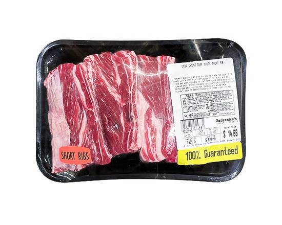 USDA Choice · Beef Ribs Chuck Short Ribs