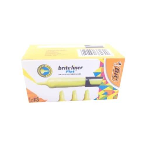 Bic Brite Liner Flat Yellow Highlighters (12 ct)