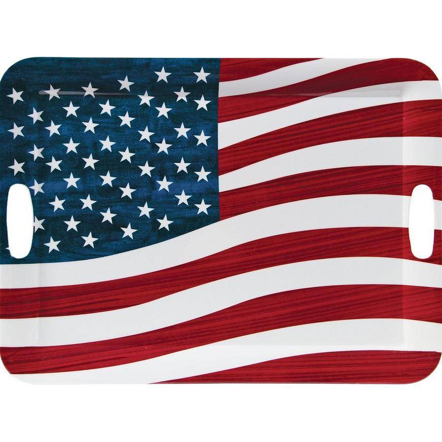 American Flag Serving Tray