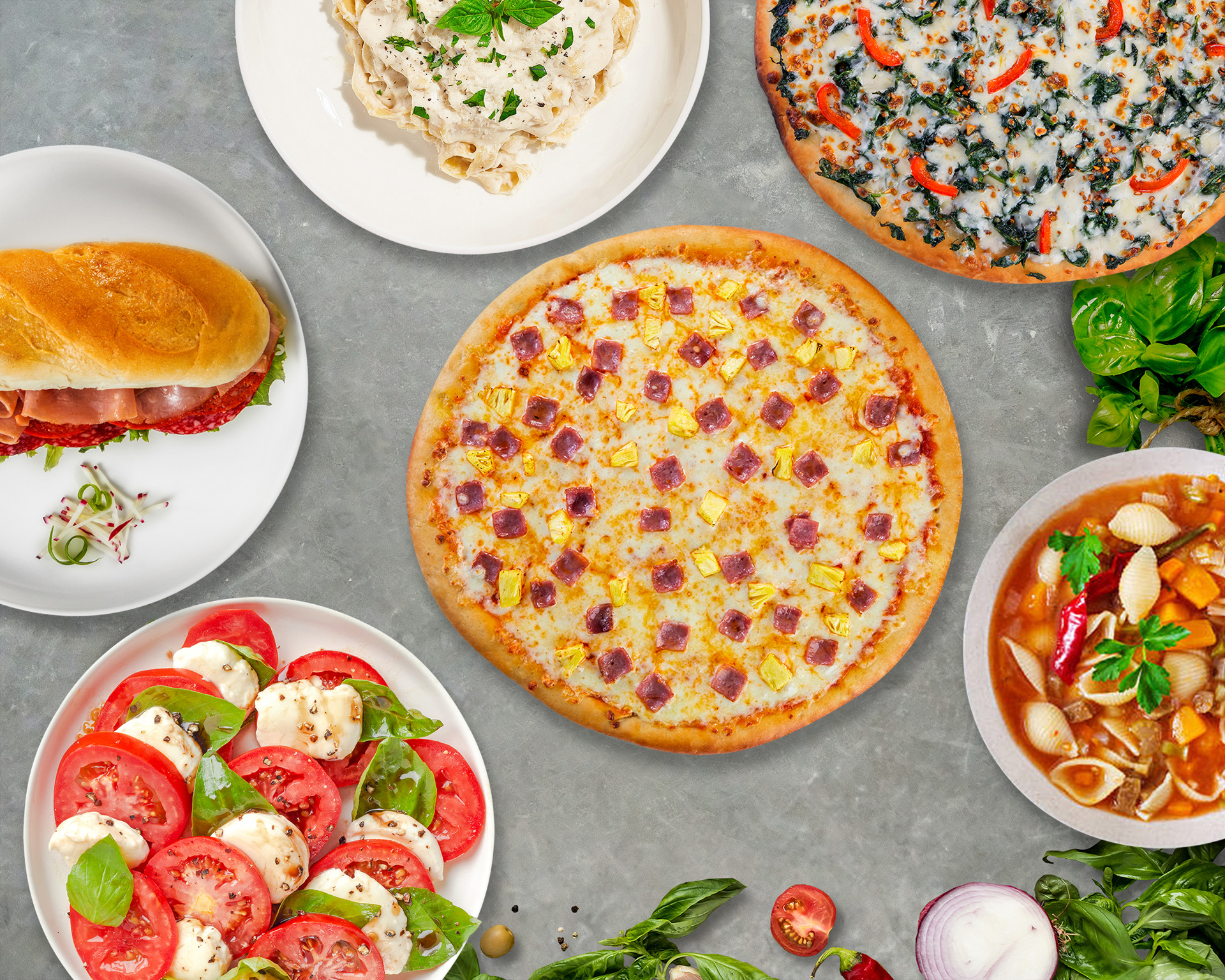 Pasta and Pizza Spread