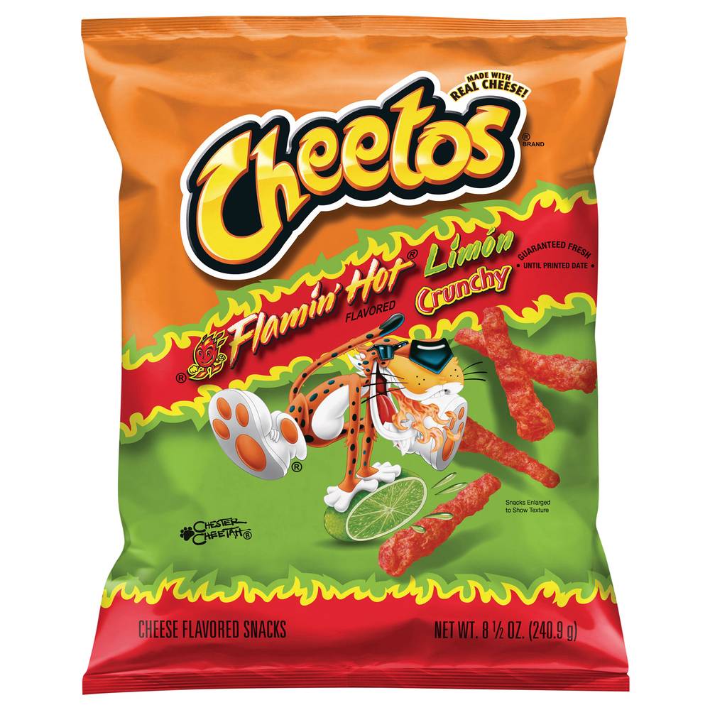 Cheetos Crunchy Snacks (flamin' hot-limon-cheese)