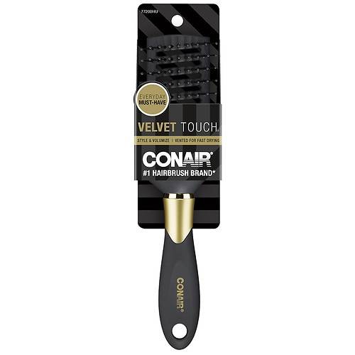 Conair Velvet Touch Full-Size Nylon Bristle Vent Hairbrush - 1.0 ea