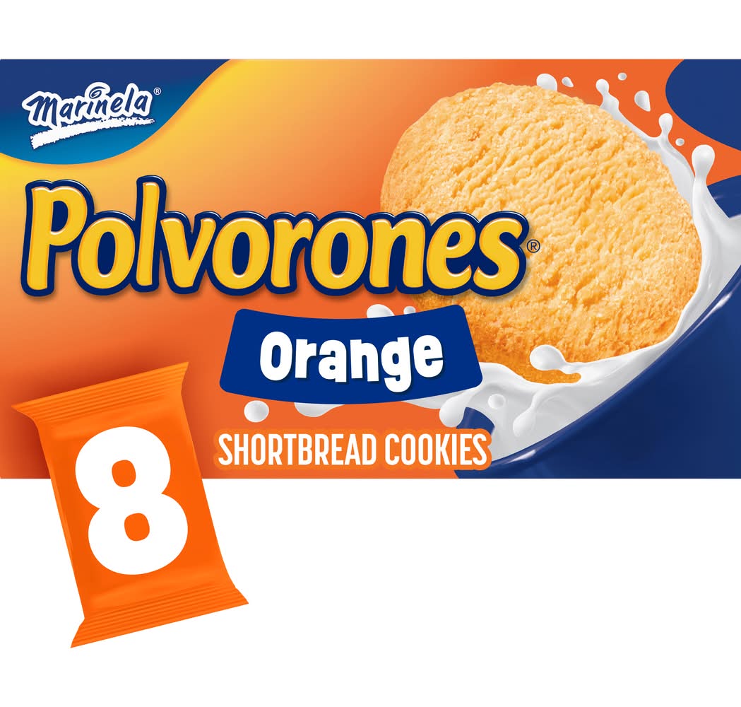 Polvorones Shortbread Cookies, Orange (20.8 oz, 8 ct)