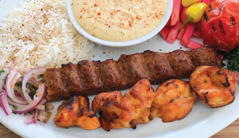 Order # 11 Combo Kabob food online from Zest Grill House store, Sun Valley on bringmethat.com