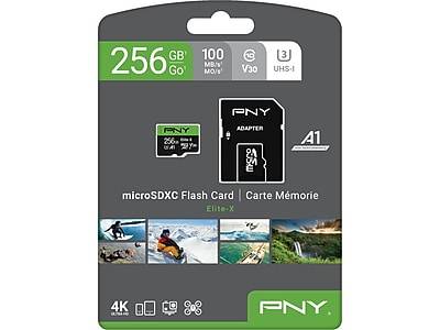Pny Elite-X 256gb Microsdxc Memory Card With Adapter