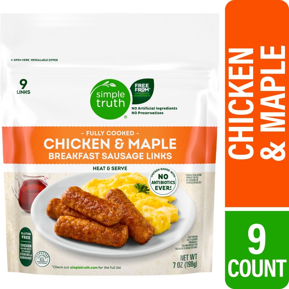 Simple Truth Fully Cooked Breakfast Sausage Links (7 oz, 9 ct)