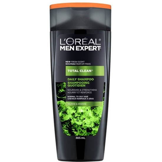 L'oréal shampoing total clean au parfum frais, men expert (385 ml) - men expert total clean daily shampoo (385 ml)