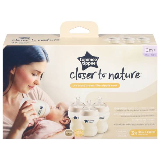 Tommee Tippee Closer To Nature Feeding Bottles (9 oz)