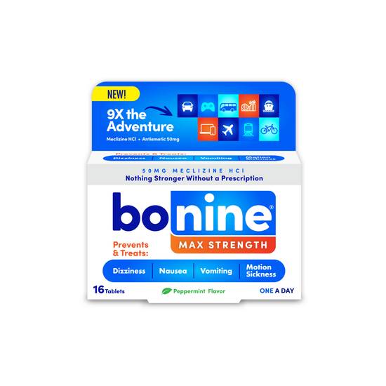 Bonine Maximum Strength Tablets - 16 ct