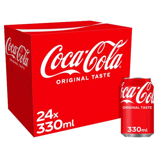 Coca-Cola Original Taste Sparkling Soft Drink (24 ct, 330 ml)