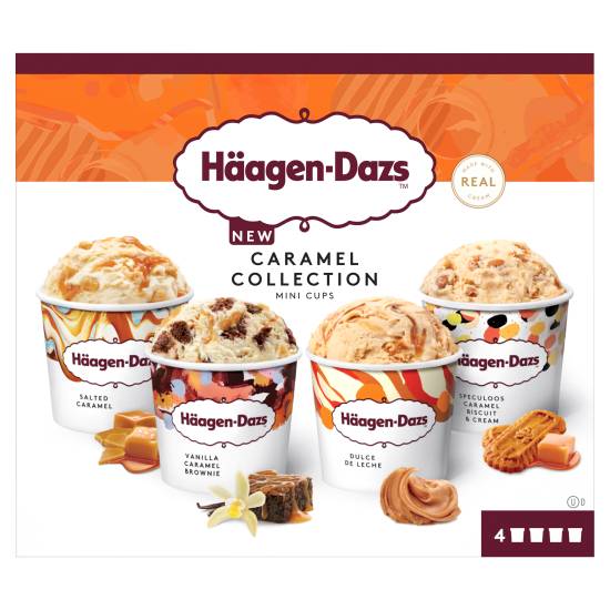 Häagen-Dazs Caramel Collection Mini Cup Ice Cream 4 X 95ml