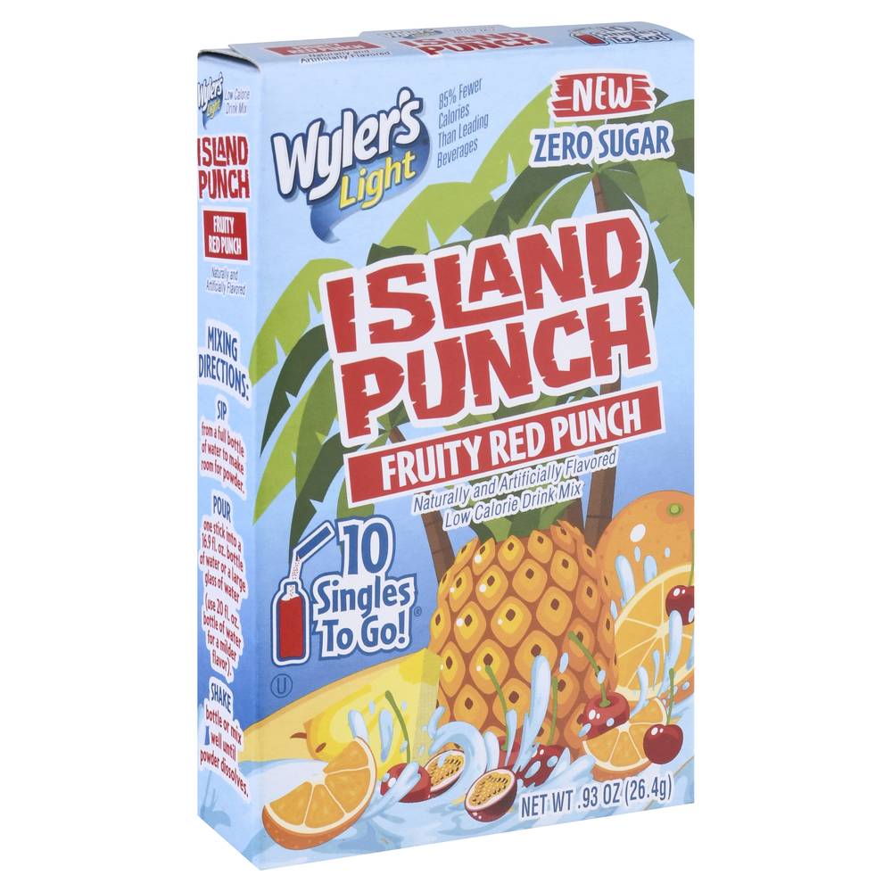 Wyler's Island Punch Fruity Red Punch Mix (26.4 g, 10 ct)