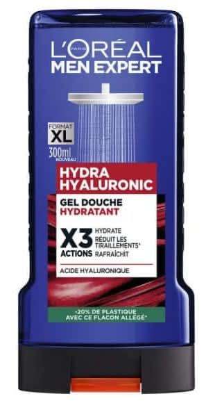 L'Oréal - Men expert gel douche hydratant enrichi en acide hyaluronique, male (300ml)