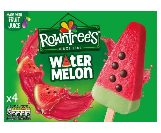 Rowntree's Watermelon, Ice Lollies (4 pack)