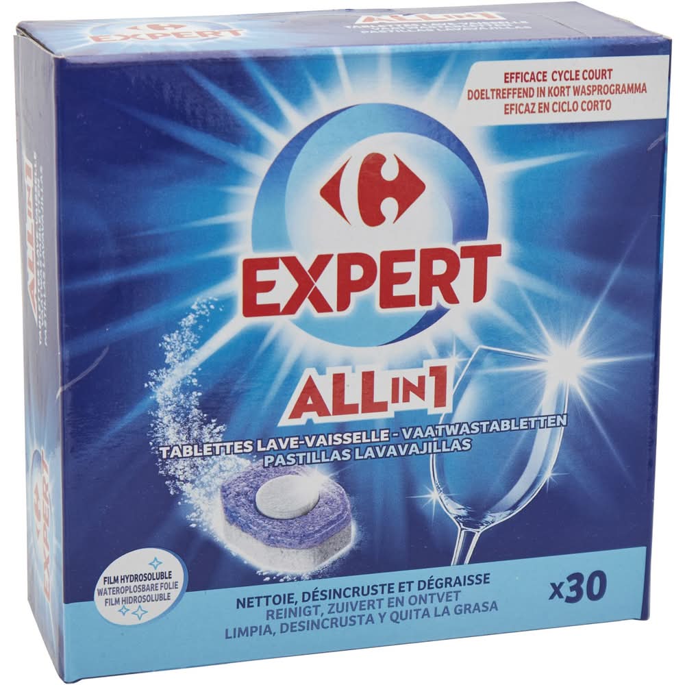 Tablettes lave-vaisselle CARREFOUR - les 30 doses