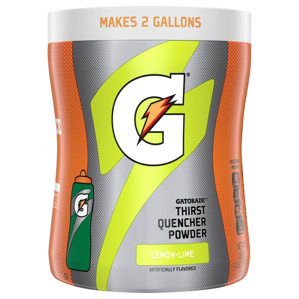 Gatorade Thirst Quencher Powder Drink, Lemon-Lime (18.3 oz)