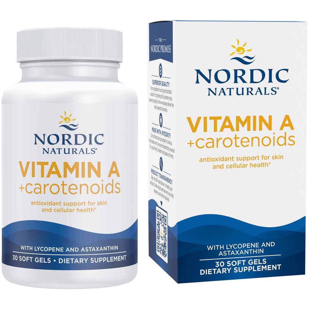 Vitamin A + Carotenoids - Antioxidant Support For Skin & Cellular Health (30 Softgels)