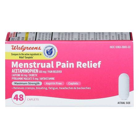 Walgreens Menstrual Pain Relief Caplets ( 48 ct)