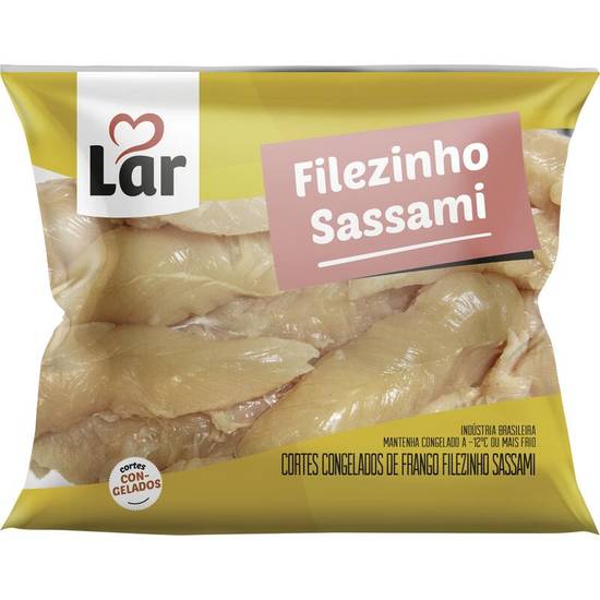 Lar filezinho de frango sassami congelado (embalagem: 1 kg aprox)