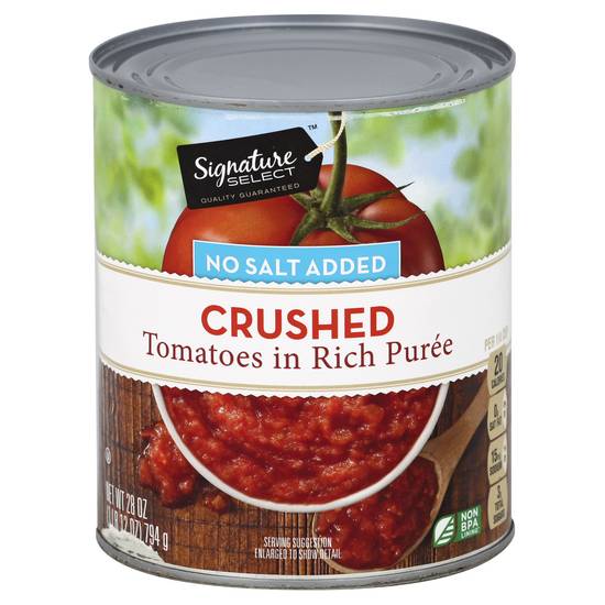 Signature Select Tomatoes Crushd Rich Puree No Salt (28 oz)