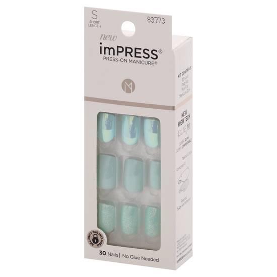 Impress Press-On Manicure Short Length Nails (30 ct)