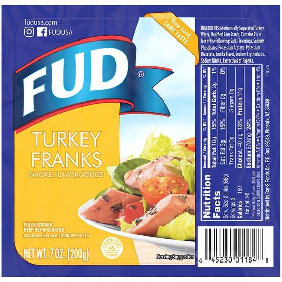 Fud Turkey Franks (smoke)