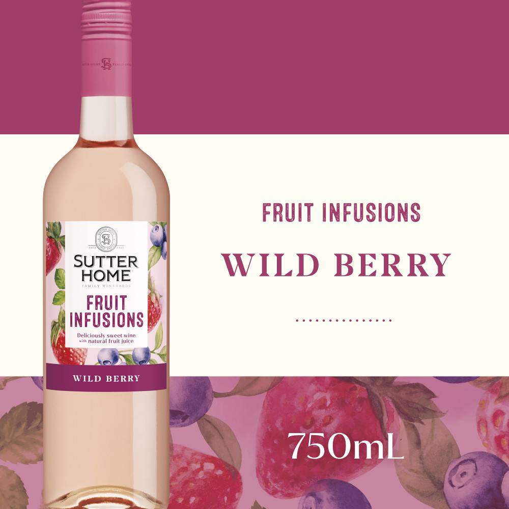 Sutter Home Fruit Infusions Wild Berry White Wine (750 ml)