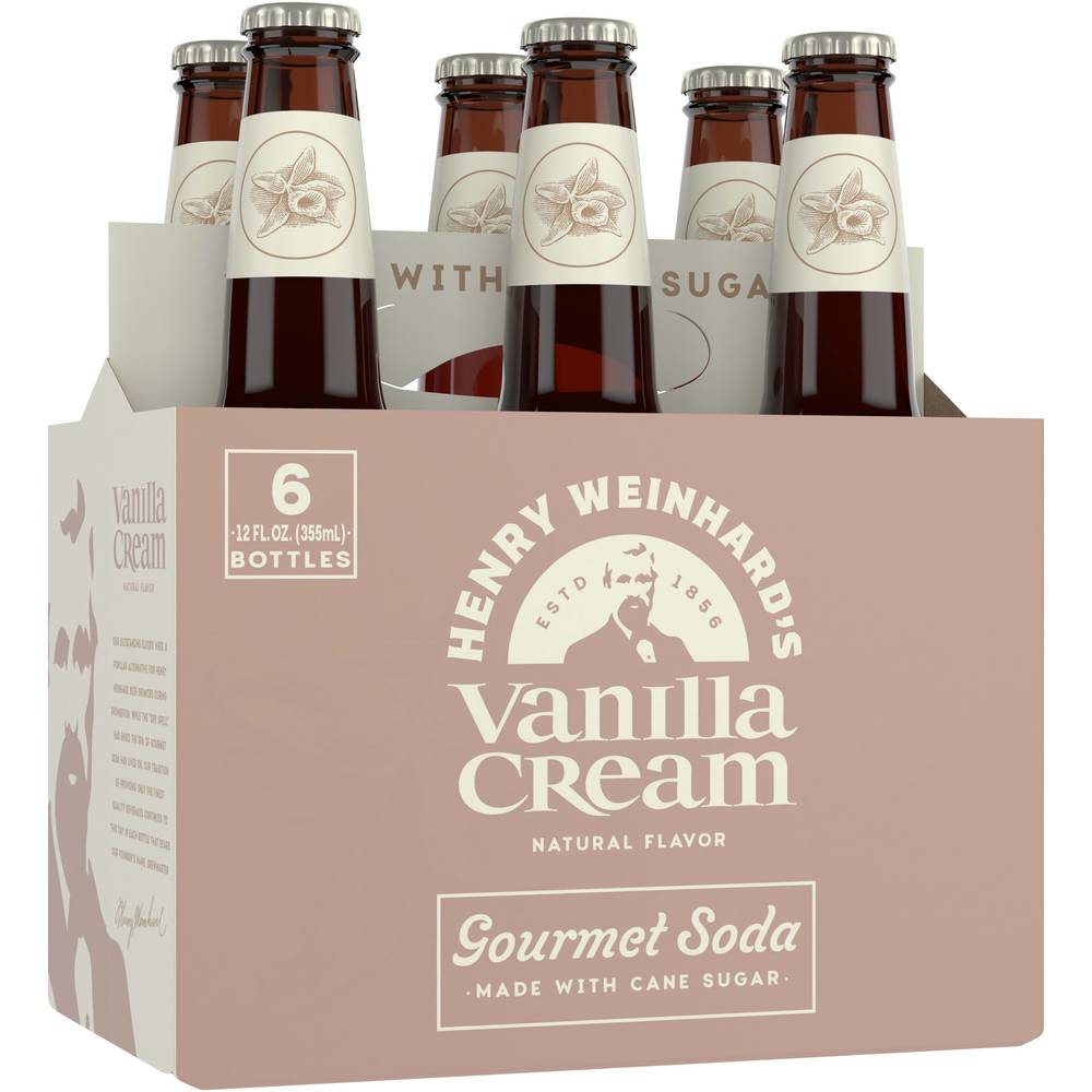 Henry Weinhard's Draught Style Vanilla Cream Soda (6 x 12 fl oz)