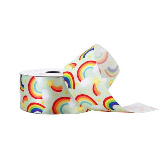 1.5" X 10Yd. Rainbow Satin Ribbon By B2C