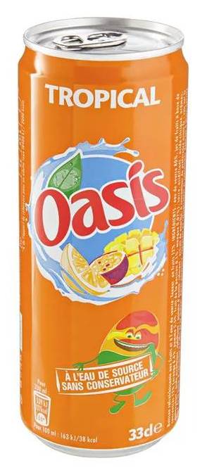 Oasis tropical canette 33 cl