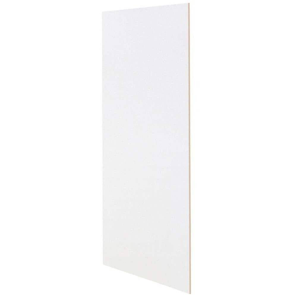 Hampton Bay 12 In. W X 30 In. H Matching Wall Cabinet End Panel In Satin White (2-Pack)