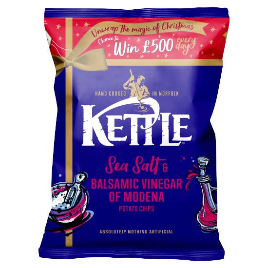 Kettle Sea Salt - Balsamic Vinegar, Modena Potato Chips (130g)