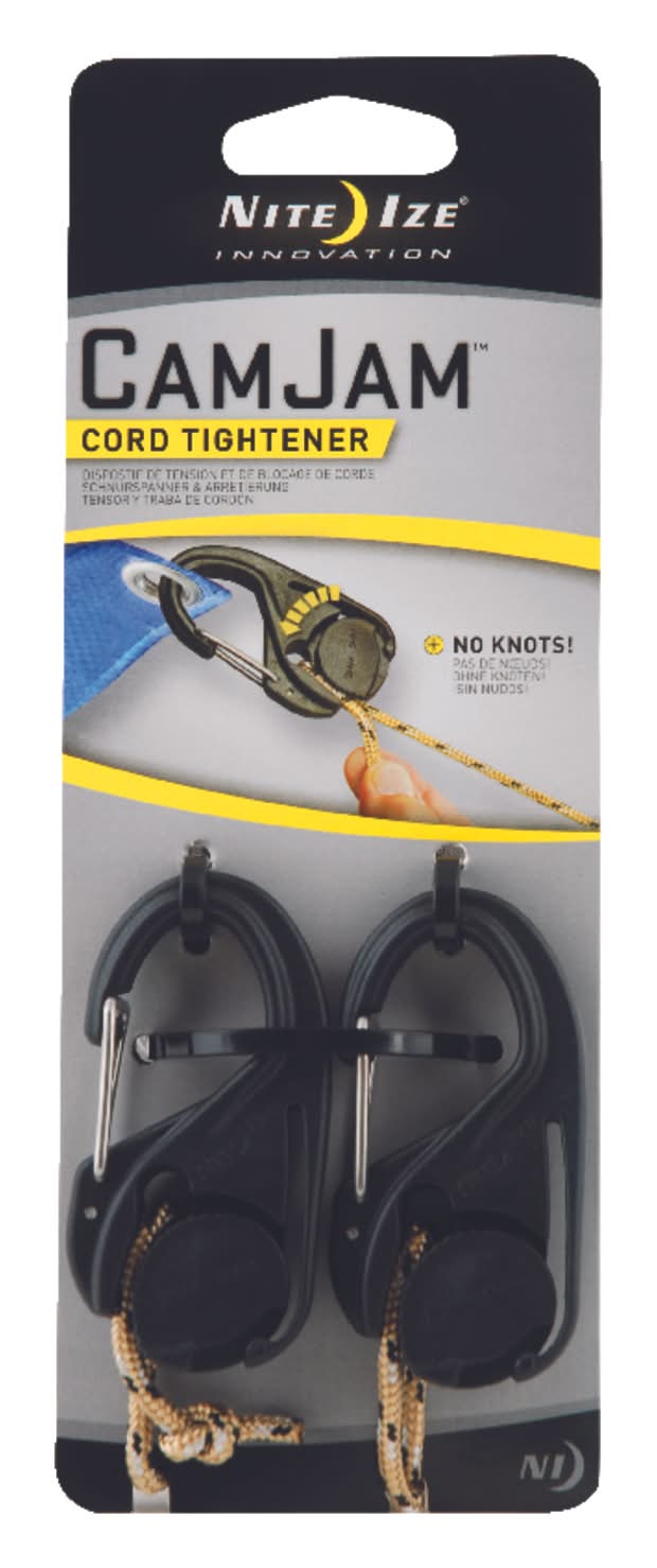 Nite Ize Camjam 5/32 In. D X 2 In. L Black Twisted Plastic Tie-Down Rope