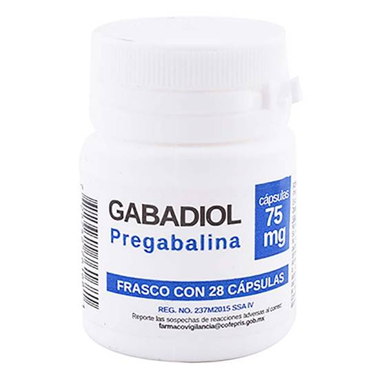 Salud total gabadiol pregabalina cápsulas 75 mg (28 piezas)