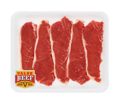 BEEF TOP LOIN NY STRIP STEAK BONELESS IMPORTED VALUE PACK