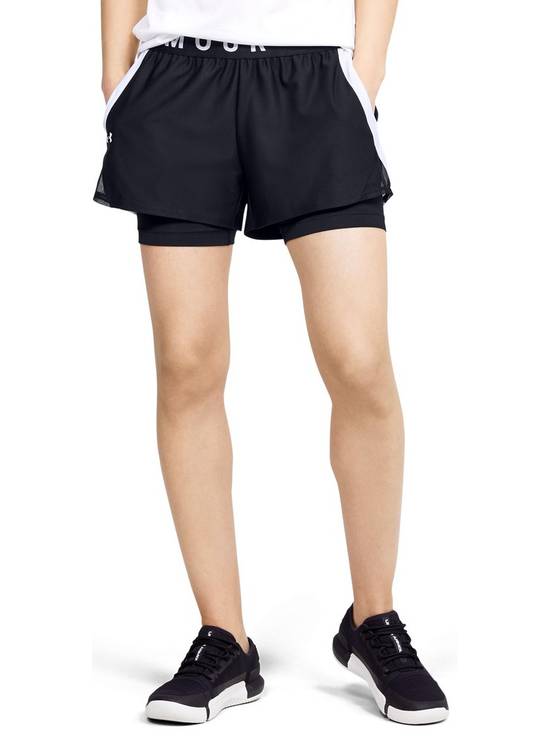 Under armour short negro play up twist mujer (color: negro. talla