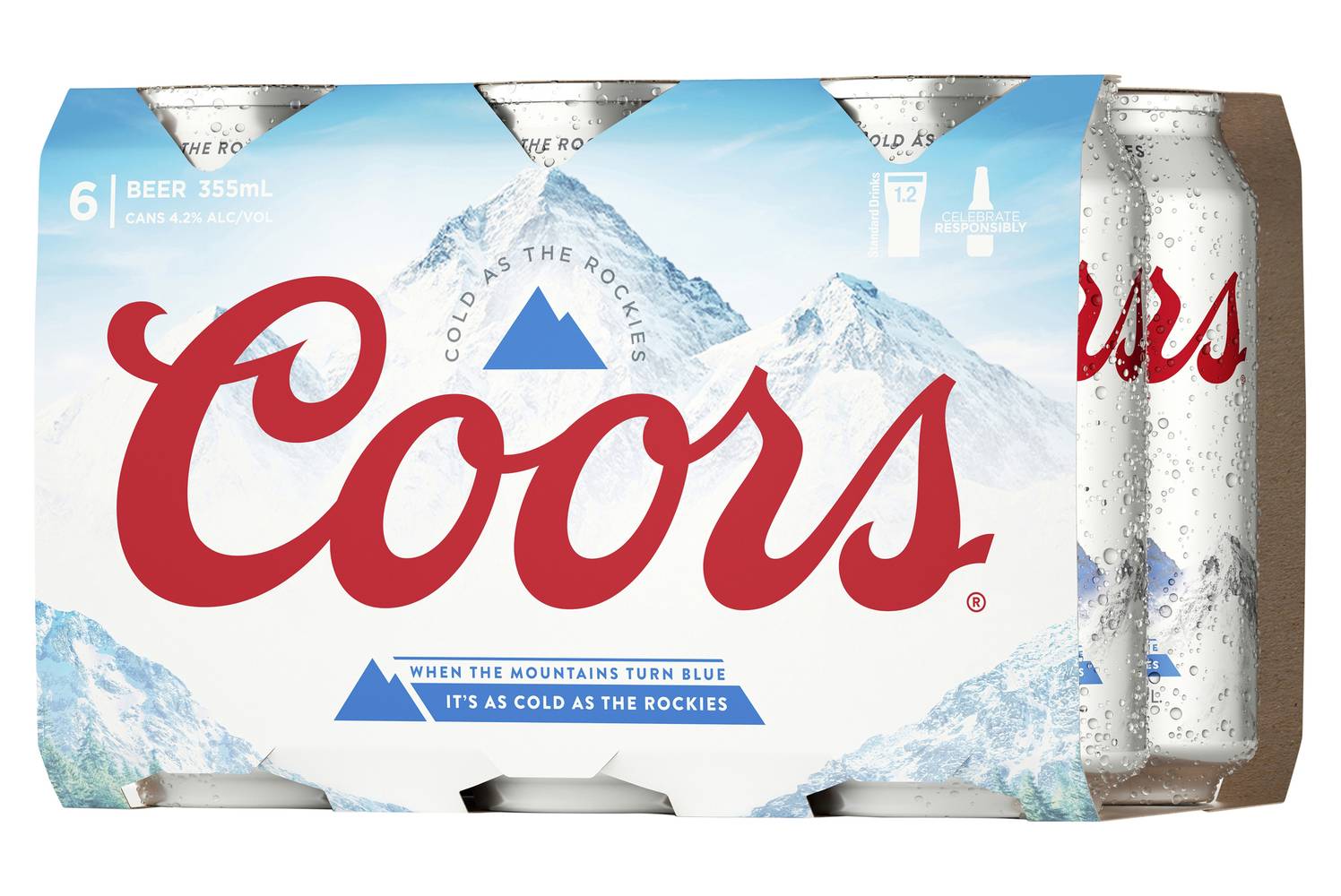 Coors Lager Cans 355mL x Pack 6