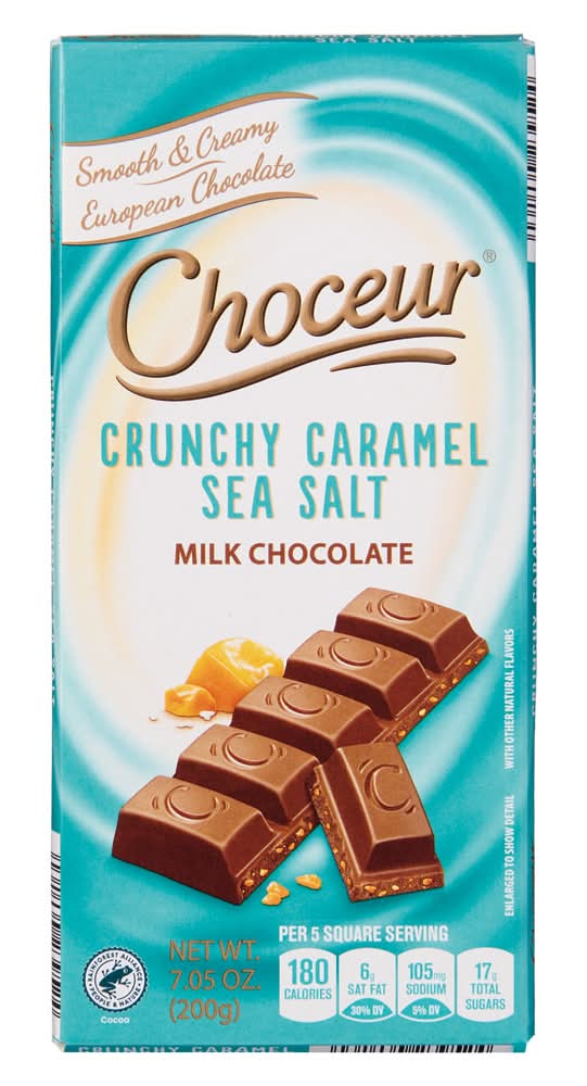 Choceur Milk Chocolate, Crunchy Caramel Sea Salt (7.05 oz)