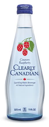 Clearly Canadian Sparkling Water, Country Raspberry (325 ml)