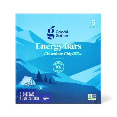 Good & Gather Energy Bars (5 ct) (Chocolate Chip)