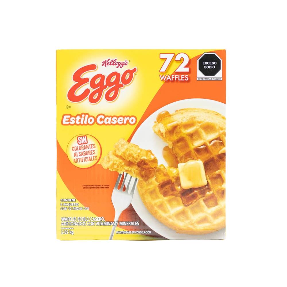 Eggo waffles estilo casero (72 un)