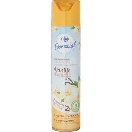 Carrefour Essential - Spray désodorisant vanille 2h