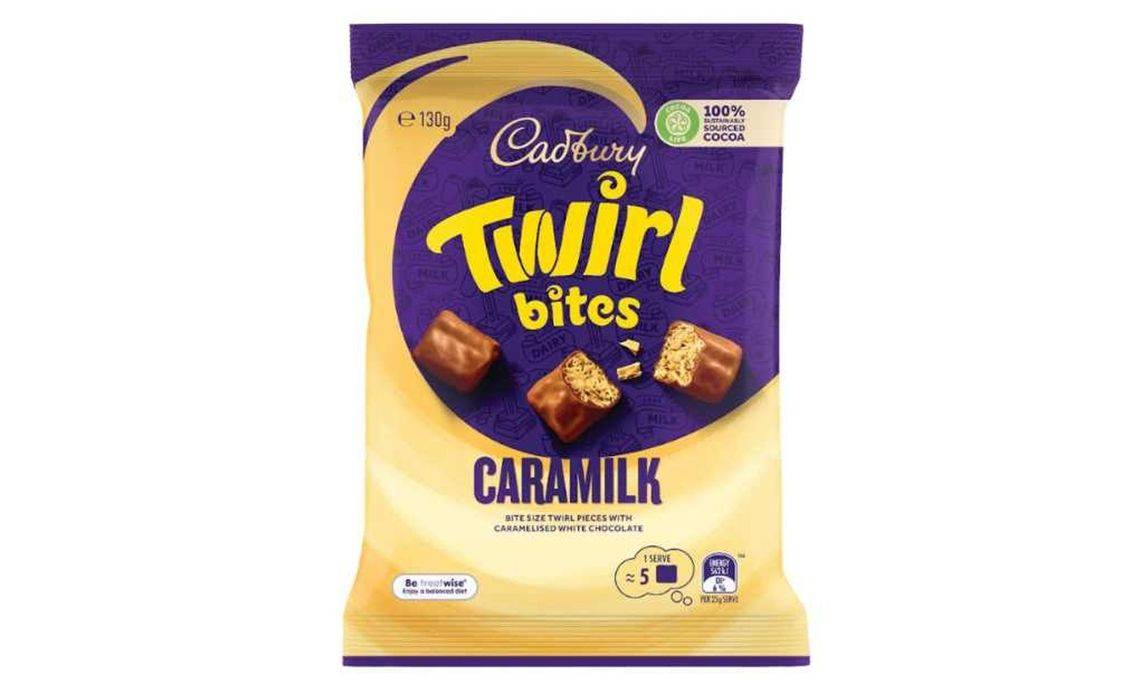 Cadbury Twirl Caramilk Bites 130g