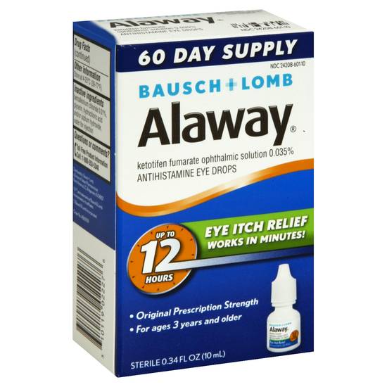 Alaway Bausch + Lomb Original Prescription Strength Eye Drops