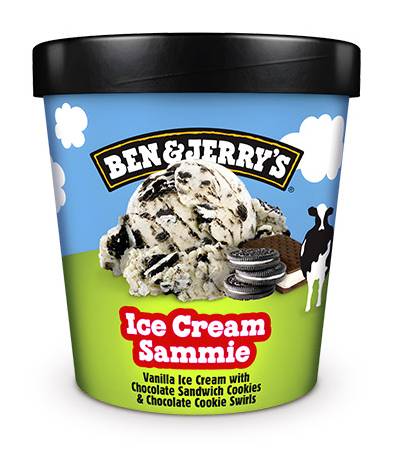 Ben & Jerry's Ice Cream Sammie, Vanilla (473 ml)