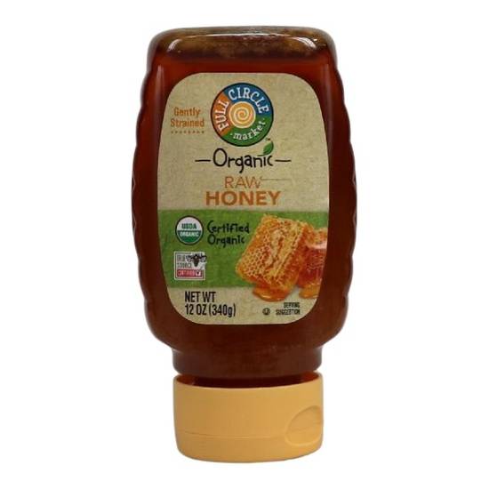Full Circle Honey Organic Raw Squeeze Bottle