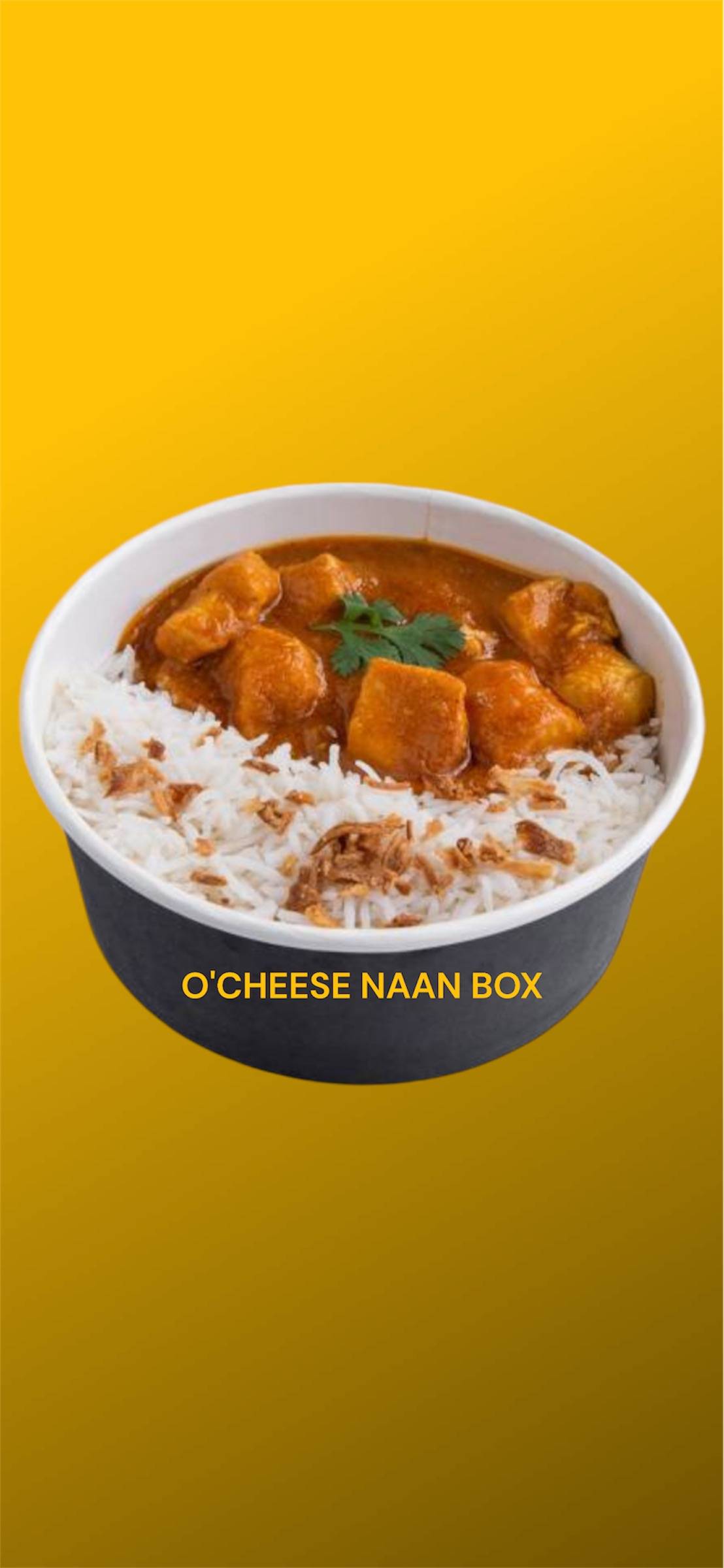 Menu BOX poulet curry